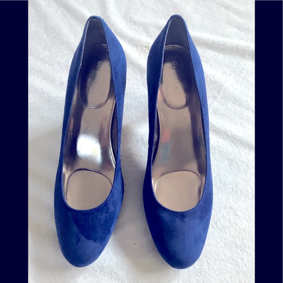 Blue Suede Heels - Picture 1 of 5